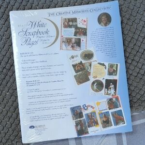 Creative Memories White Scrapbook Pages Collection